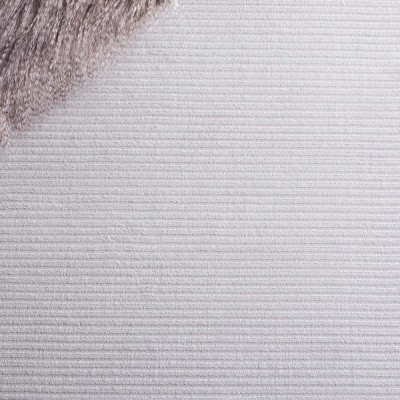 Saylor 75" Square Gray Geometric Synthetic Area Rug