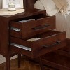 AFI Furnishings Pasadena Solid Wood 2 Drawer Nightstand in Walnut - 4 of 4