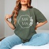 Simply Sage Market Women's Mama Floral Hexagon Short Sleeve Garment Dyed Tee - 2 of 4