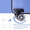 FURNIinspire Bag and Luggage Sets Stylish Hard Shell Suitcase Set 3 Piece Travel Luggage with Spinner Wheels for Family, Blue, 19.29"*11.42"*29.53" - 3 of 4