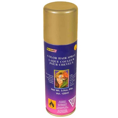 VOLCKE AEROSOL UK LTD Gold Hair Spray Child Costume