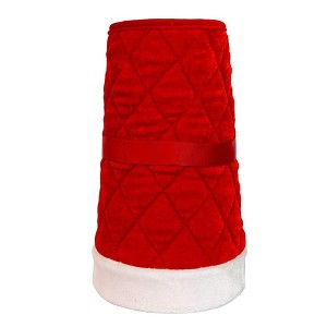 Kurt Adler 12 by 28-Inch Quilted Red Velvet Tree Collar - 1 of 4