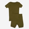Leveret Matching Family Pajamas – Solid Olive – 100% Cotton – Customizable for Personalization - 2 of 4