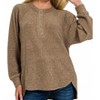 Women's Madison Henley Sweater - ZENANA - 2 of 2