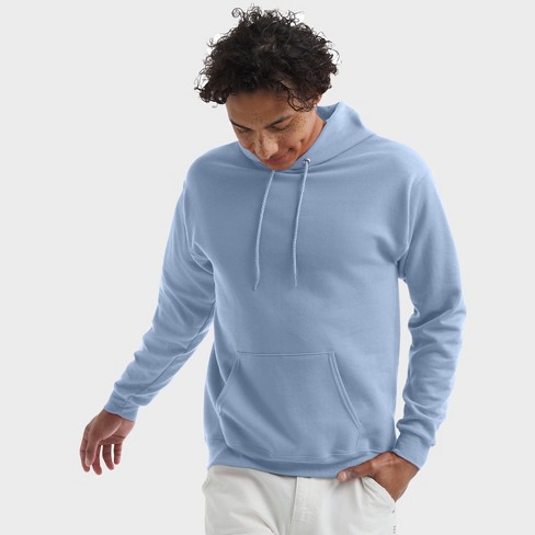 Hanes Ecosmart Men s Fleece Hoodie Light Blue 2xl Target