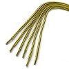 Elerevyo Round Rope Dual Colored Striped 0.2" Thick Boot Sneakers Shoelace 3 Pairs - 3 of 4