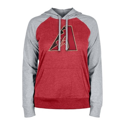 MLB Arizona Diamondbacks Women's Lightweight Bi-Blend Hooded Sweatshirt