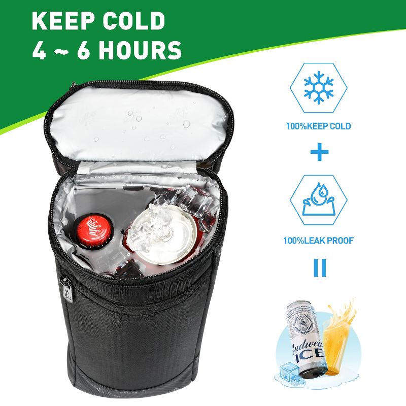Golf Cooler Bag, Ideal for Golf Lovers and Accessories, 5 Cans Soft-Sided Cooler - Tirrinia™, 4 of 8