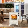 QingMoon 22" Electric Fireplace Heater with Realistic Flames and Logs, Freestanding Fire Place Stove, Overheating Protection, 725W/1450W - 3 of 4