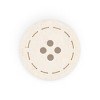Dritz 20mm Recycled Cotton Round Stitch Buttons Natural: Beige Sewing Fasteners, 9 Pieces, Plastic Material - 3 of 4