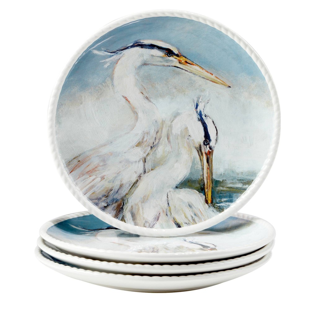 Photos - Plate Certified International Set of 4 Shorebirds Dinner   