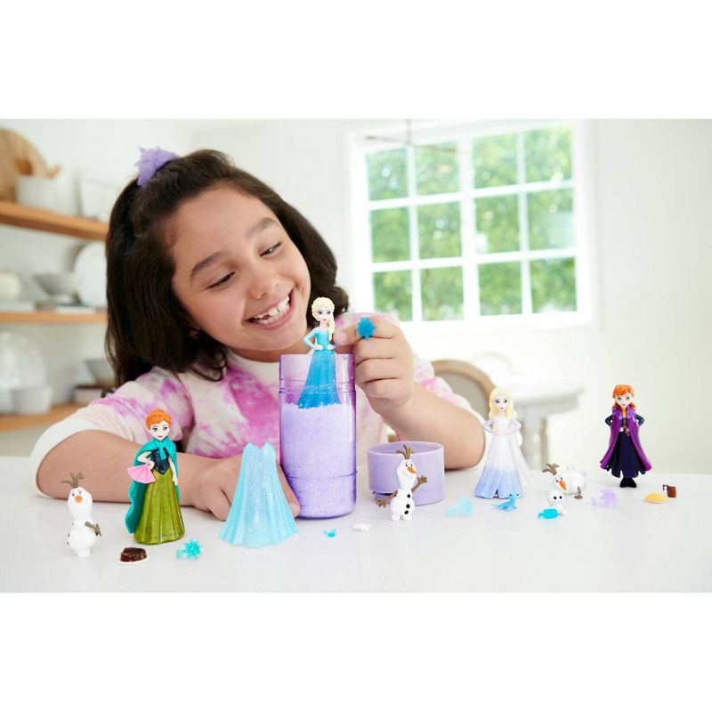 Disney Frozen Snow Color Reveal Small Dolls with 6 Surprises Including Figure and Accessories, 3 of 8