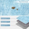Washable rug. Modern solid-color, non-slip. Non-shedding, low-pile, foldable. Contemporary minimalist. For living/dining/bedrooms - 2 of 4