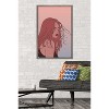 Trends International Hand Drawn Woman With Blowing Hair Framed Wall Poster Prints - 2 of 4