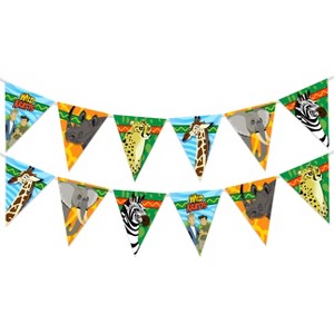 Treasures Gifted Wild Kratts Birthday Banner Pennant - Wild Kratts Party Supplies - 1 Pack - 1 of 4