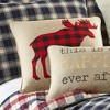 Lodge Sparkle Moose Icon Decorative Pillow - Levtex Home - 2 of 3
