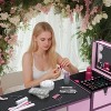 KWPZQEB Portable Nail Art Table, Folding Manicure Station w/ LED Mirror&Drawers, Telescopic Pole&Bluetooth, Makeup Organizer, Nail Tech Table - 3 of 4