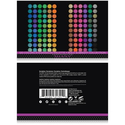 SHANY 120 Colors Professional eyeshadow Palette - Neon