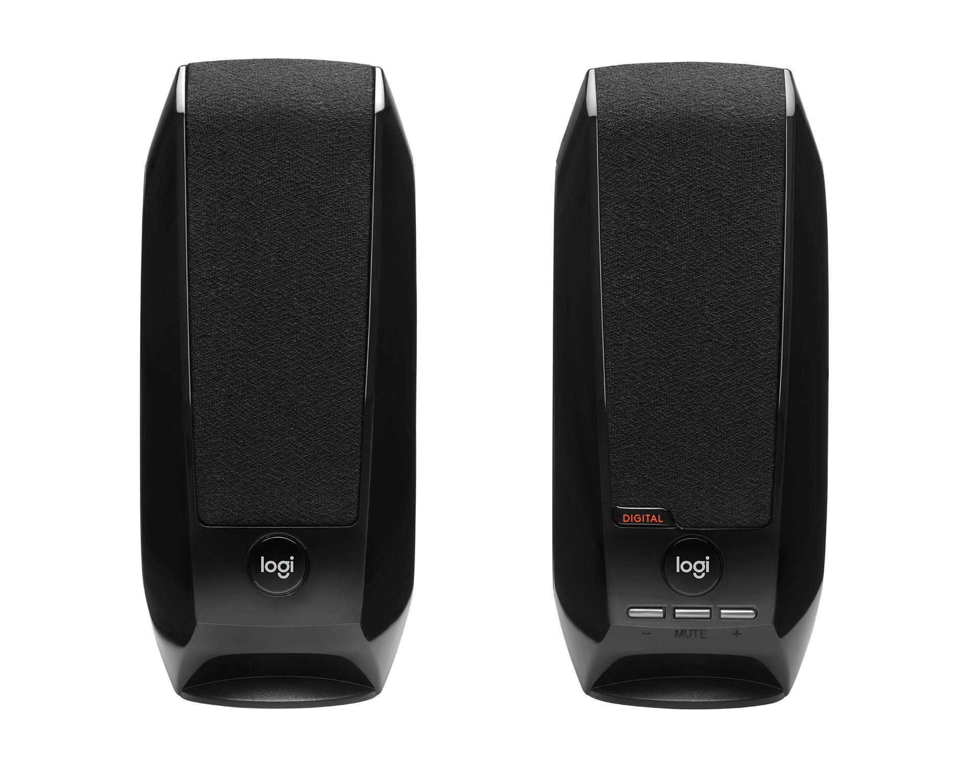 Logitech S150 USB Stereo Speakers for Desktop or Laptop - Black (980-000309): Audio Streaming
