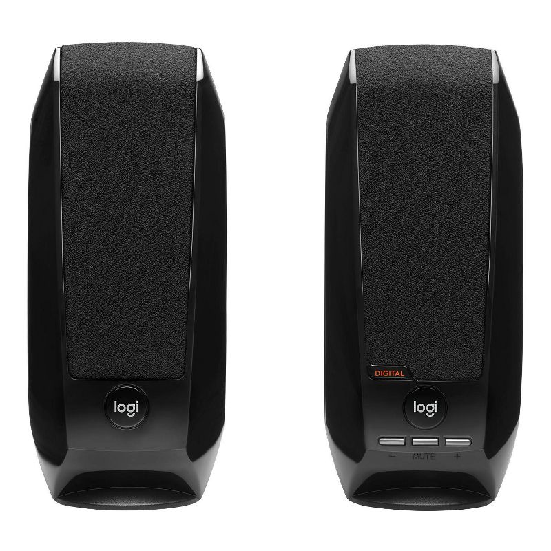 Logitech S150 USB Stereo Speakers for Desktop or Laptop - Black (980-000309), 1 of 8