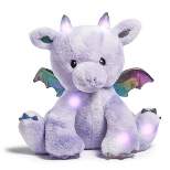 FAO Schwarz Glow Brights Toy Plush LED with Sound Dragon 13" Stuffed Animal