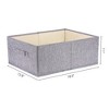 Unique Bargains Fabric Foldable Closet Storage Bins with Handles - 4 of 4