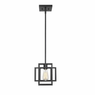 Titania Matte Black Mini Pendant Light - Indoor/Outdoor Contemporary Design