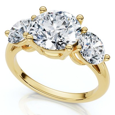 Pompeii3 Certified 3 1/2Ct Diamond Engagement Ring 14k Gold or Platinum Lab Created