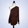 Women's Tie Waist Sweater Dress - Blue Blush - 3 of 3