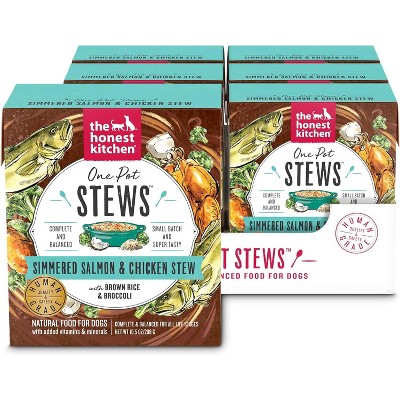 The Honest Kitchen Simmered Salmon and Chicken Stew Dog Food - Case of 6/10.5 oz