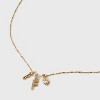 14K Gold Dipped Charm Initial Pendant Necklace - A New Day™ Gold - 4 of 4