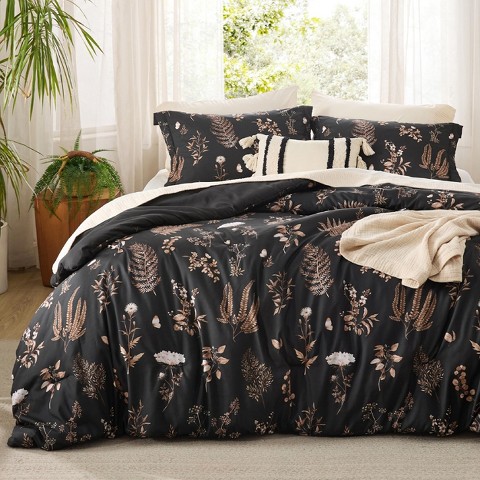 Bedsure Comforter Set Queen Size - Cute Floral Bedding Comforter Set