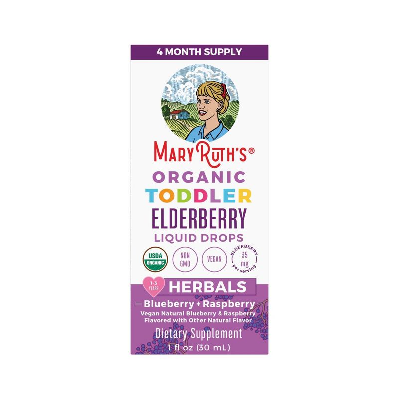 MaryRuth&#39;s Organics Liquid Toddler Vegan Elderberry Drops - 1 fl oz, 6 of 12