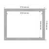 Amanti Art 21"x27" Vista Brushed Nickel Narrow Framed Magnetic Dry Erase Board - 4 of 4