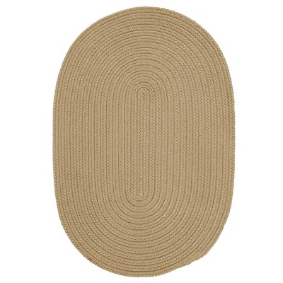Colonial Mills Barataria Braided Rug, Sand 5x8, Oval Shape