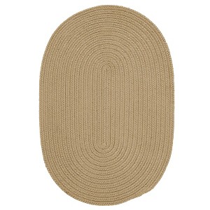 Colonial Mills Barataria Braided Rug, Sand 20"x30", Oval Shape - 1 of 4