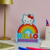 Silver Buffalo Sanrio Hello Kitty Rainbow Die-Cut Wooden Wall Art Sign | 8 x 7 Inches - 3 of 4