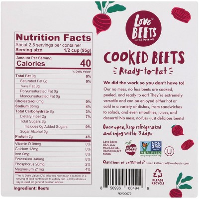Love Beets Cooked Beets - 8.8oz