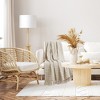 Americanflat 100% Cotton Throw Blanket - 50x60 - Neutral Lightweight Cozy Soft Throws for Bed, Sofa, or Chair. Available in a variety of Colorss - 2 of 4