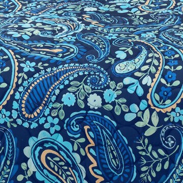 navy paisley