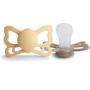 FRIGG Butterfly Anatomical Silicone Pacifier 2-Pack (6-18 Months) - 1 of 4