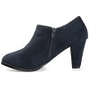 Journee Collection Womens Sanzi Comfort Insole Inside Zip Block Heel Booties - 2 of 4