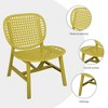 3 Pieces Hollow Design Patio Conversation Bistro Set for Balcony Garden Yard - 4 of 4