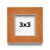 PosterPalooza | Square Classic Brown Picture Frame - UV Acrylic, Foam Board Backing, Hanging Hardware - 2 of 4