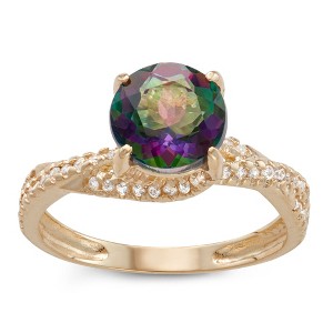 Designs By Gioelli 10K Yellow Gold Mystic Topaz Ring - 1 of 3
