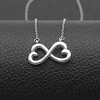 Infinity Hearts Necklace by Ginger Lyne Sterling Silver Chain Pendant Ginger Lyne Collection - image 3 of 4