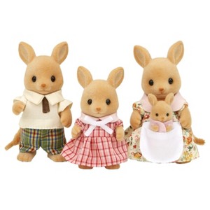 Calico Critters Hopper Kangaroo Family, Set of 4 Collectible Doll Figures - 1 of 4