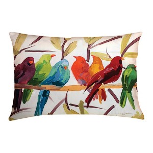 Water-Resistant Pillow Flocked Together 24x18 Inch by Manual Woodworkers and Weavers - 1 of 3