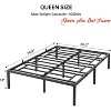 14In Twin/Full/Queen Size Bed Frame, Heavy Duty Metal Platform Bed Frame Full, Under Bed Storage, No Box Spring Needed - 4 of 4