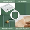 20" Bathroom Vanity With Sink, Bathroom Cabinets Modern With Door Shelf, Bathroom Storage Cabinets Floor Standing With Drawer-Cuddlewood - 3 of 4